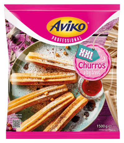 Aviko Churros XXL 1500g - Packshot - Aviko Foodservice - medium res