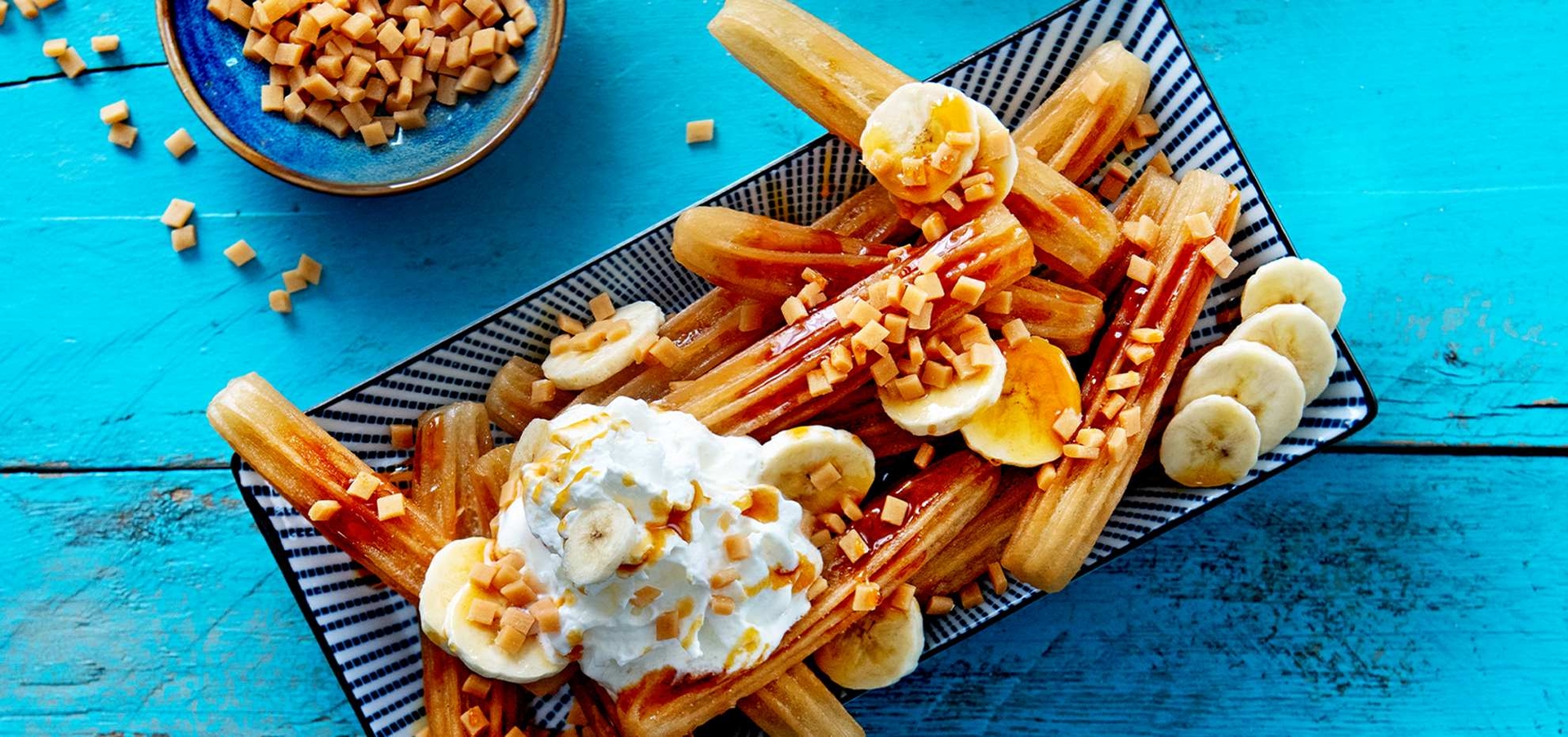 Churros banaan caramel header