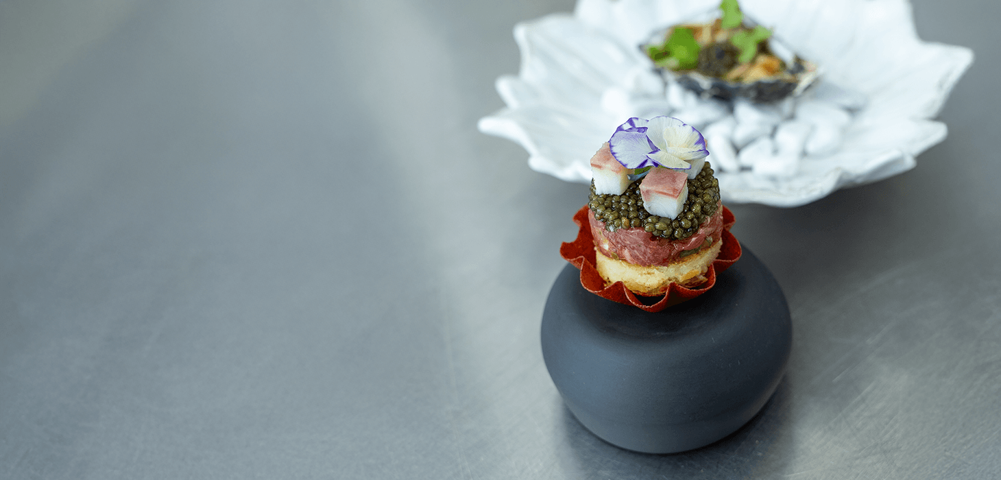 Rosti steak tartar amuse
