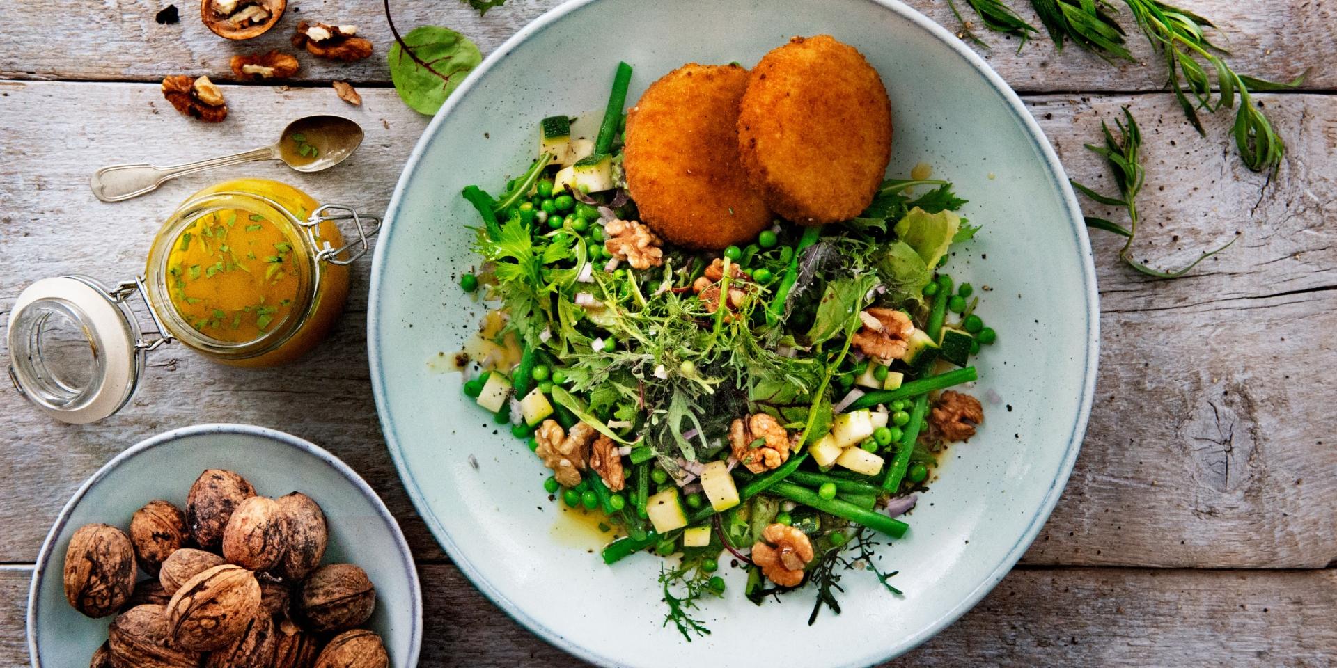 Aviko recept groente salade kaaskroket