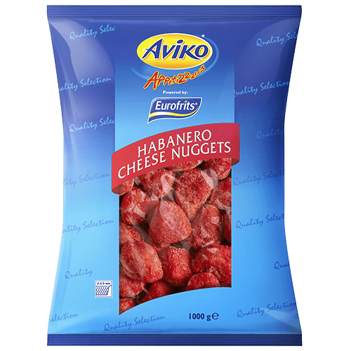 807454 aviko appetizers habanero cheese nuggets 1000g