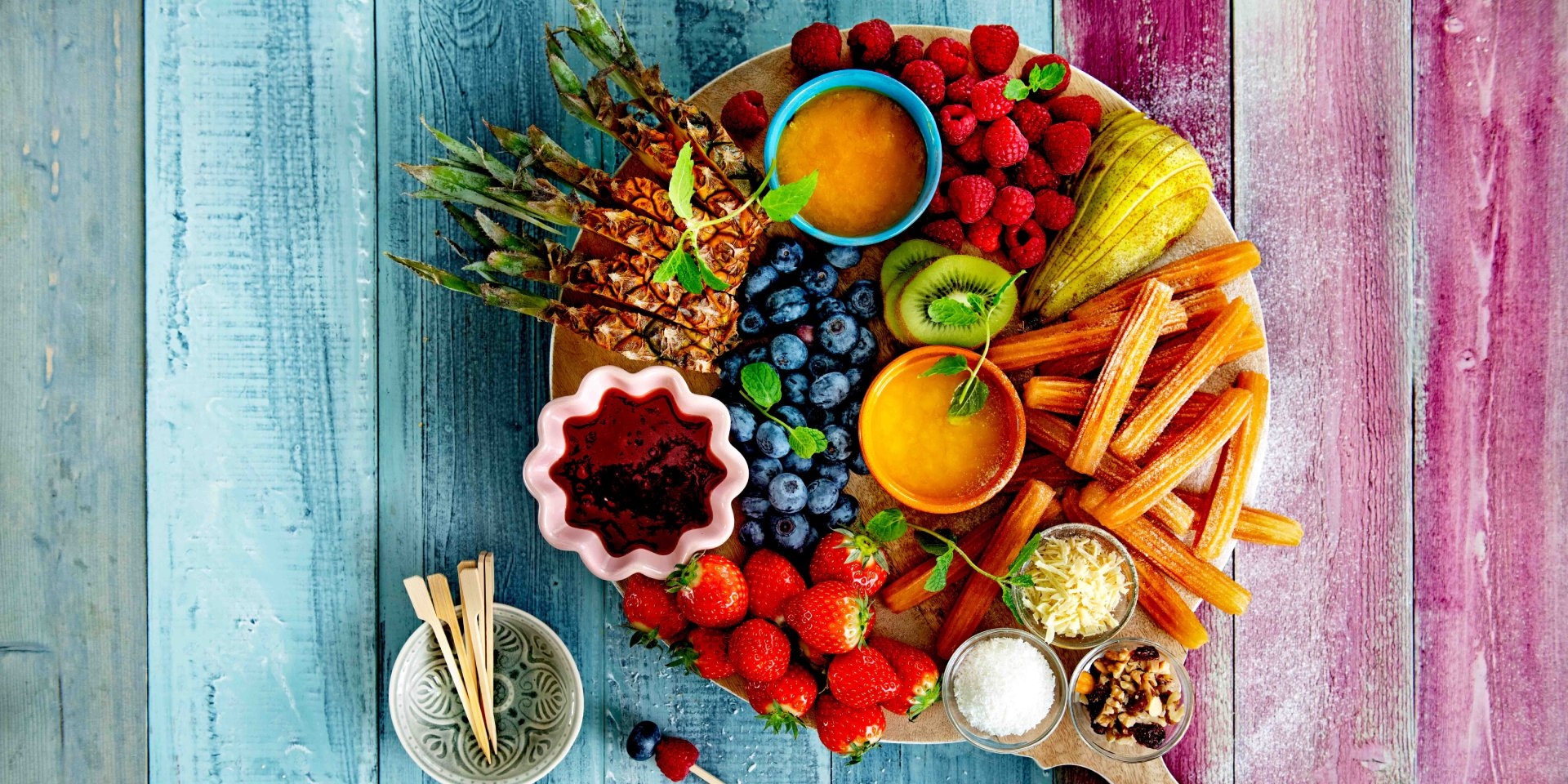 Vegan snacks borrelplank - Sweet & Fruity