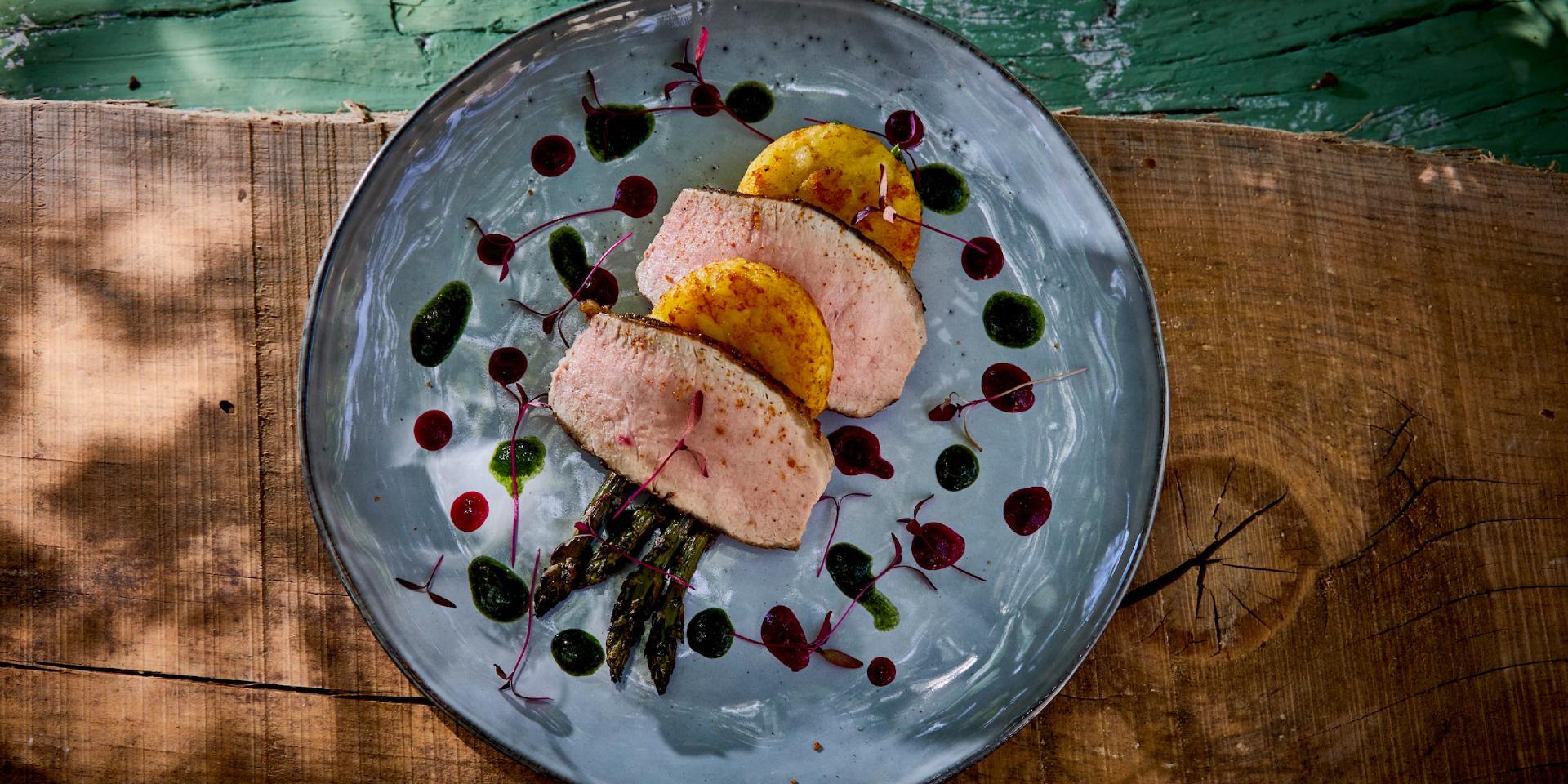 Funky Iberico passion for plating recipe