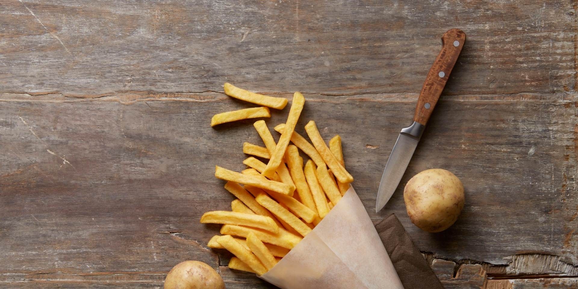 Aviko Oerfriet puntzak met frietjes 11 mm header