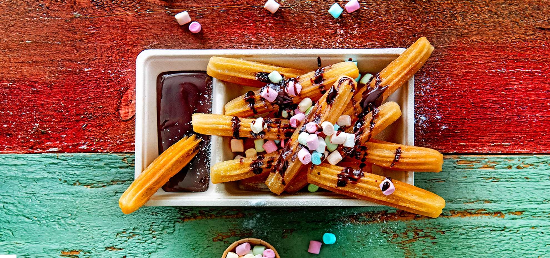 Aviko Magische marshmellow Churros header