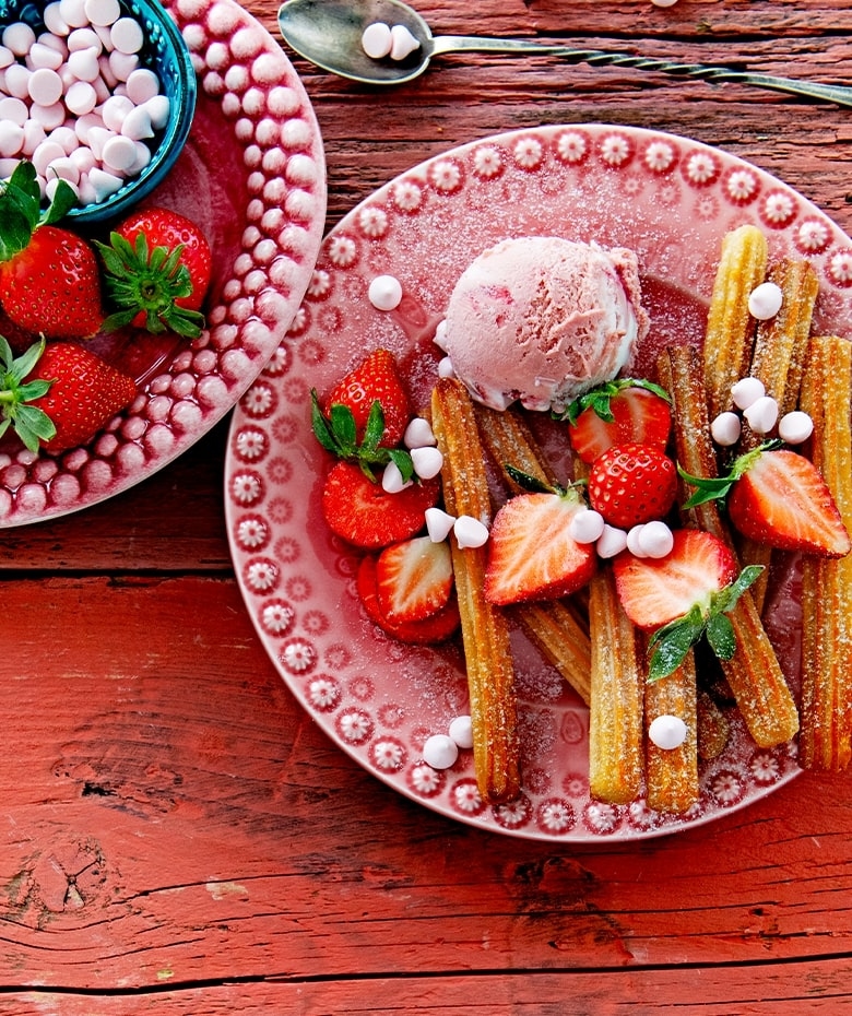 Aviko Churros Aardbeien mobile header