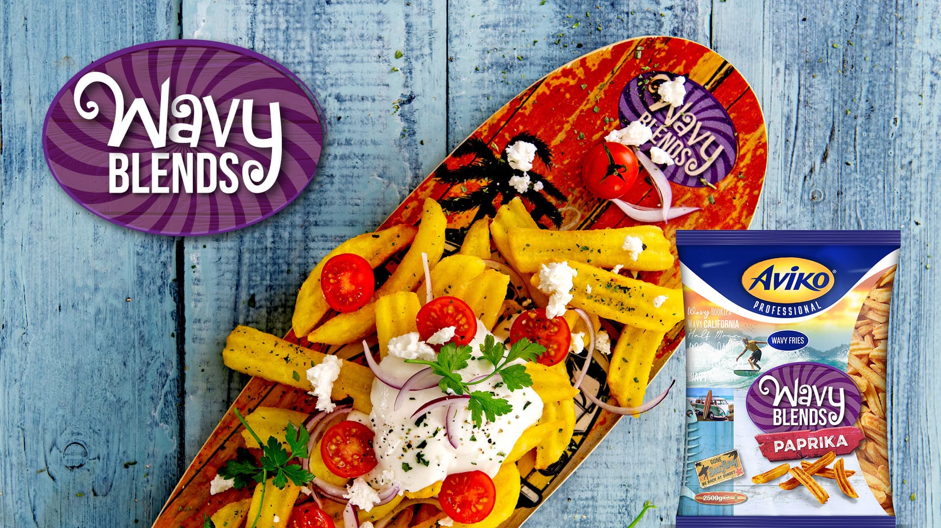 Loaded fries met Wavy Blends Paprika | Aviko foodservice - House of Fries