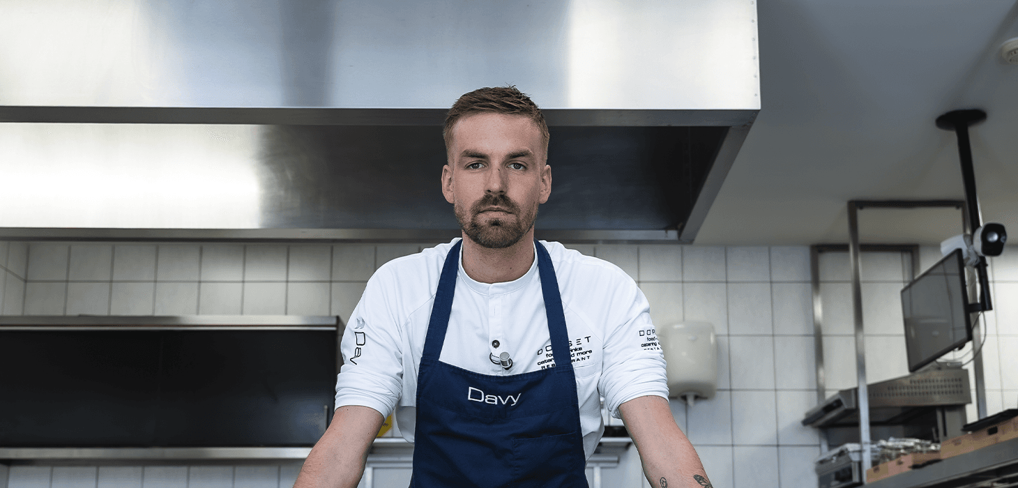Chef Davy in de keuken van Dorset