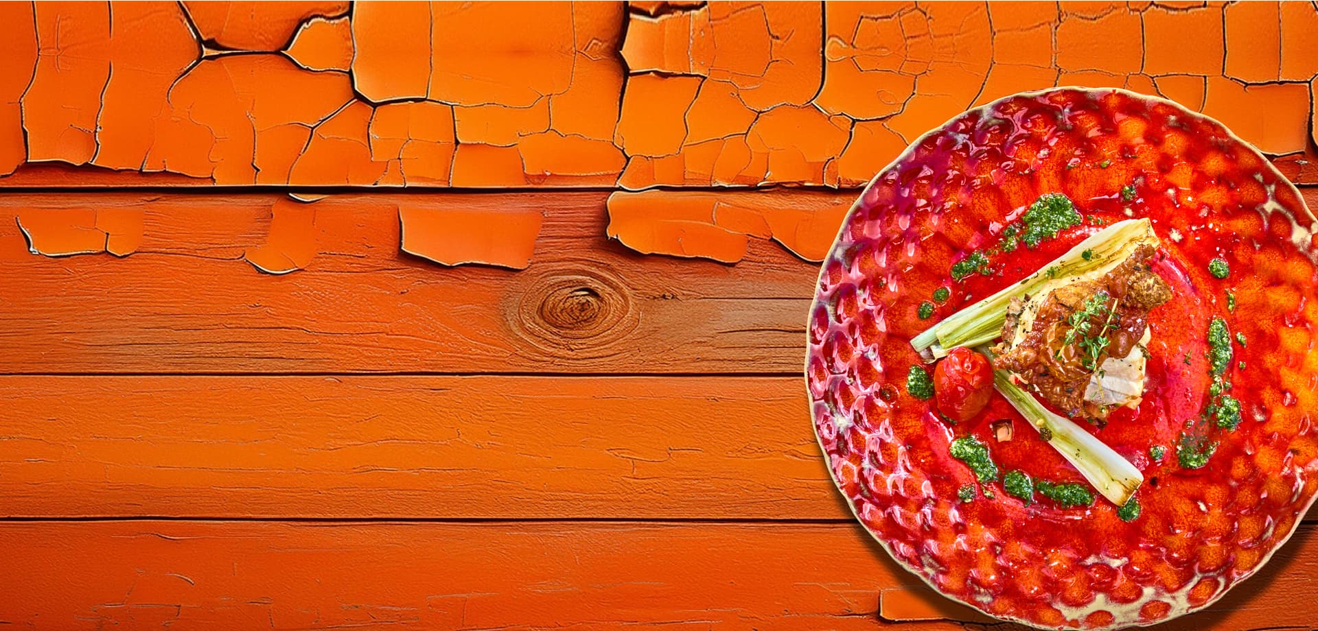 Kip met citroen en tijm en ratatouille Hash Brown