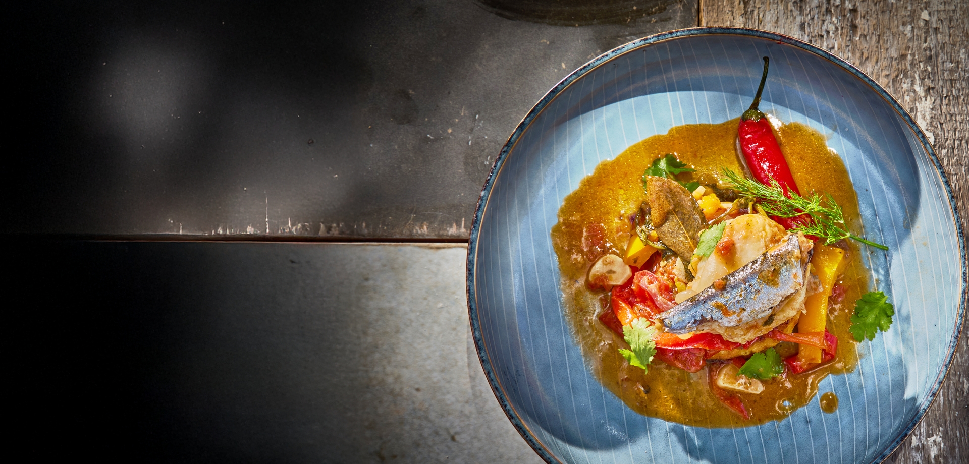 Gegratineerde zeeduivelstoofpot